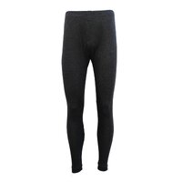 Mens Merino Wool Top Pants Thermal Leggings Long Johns Underwear Pajamas, Men&#39;s Long Johns - Black, S