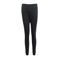 Womens Merino Wool Top Pants Thermal Leggings Long Johns Underwear Pajamas, Women&#39;s Leggings - Black, 10-12