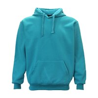 Adult Unisex Men&#39;s Basic Plain Hoodie Pullover Sweater Sweatshirt Jumper XS-8XL, Teal, 2XL
