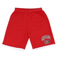 Men&#39;s Basketball Sports Shorts Gym Jogging Swim Board Boxing Sweat Casual Pants, Red - Chicago 23, 3XL