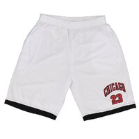Men&#39;s Basketball Sports Shorts Gym Jogging Swim Board Boxing Sweat Casual Pants, White - Chicago 23, XL