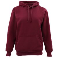 Adult Unisex Men&#39;s Basic Plain Hoodie Pullover Sweater Sweatshirt Jumper XS-8XL, Burgundy, 3XL