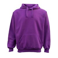Adult Unisex Men&#39;s Basic Plain Hoodie Pullover Sweater Sweatshirt Jumper XS-8XL, Purple, 3XL