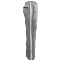 Men&#39;s Fleece Casual Sports Track Pants w Zip Pocket Striped Sweat Trousers S-6XL, Light Grey, 4XL