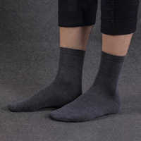 10 Pairs Men&#39;s Women&#39;s Cotton Breathable Crew Length Socks Work Business Cushion, Dark Grey