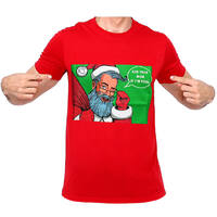 New Funny Adult Xmas Christmas T Shirt Tee Mens Womens 100% Cotton Jolly Ugly, Ask Your Mum If I&#39;m Real, 2XL