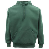 Adult Unisex Men&#39;s Basic Plain Hoodie Pullover Sweater Sweatshirt Jumper XS-8XL, Dark Green, M
