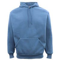 Adult Unisex Men&#39;s Basic Plain Hoodie Pullover Sweater Sweatshirt Jumper XS-8XL, Dusty Blue, L