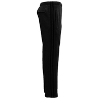 Men&#39;s Fleece Casual Sports Track Pants w Zip Pocket Striped Sweat Trousers S-6XL, Charcoal w Black Stripes, 2XL