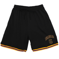 Men&#39;s Basketball Sports Shorts Gym Jogging Swim Board Boxing Sweat Casual Pants, Black - Los Angeles 6, XL