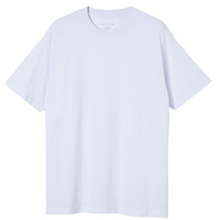 Adult 100% Cotton T-Shirt Unisex Men&#39;s Basic Plain Blank Crew Tee Tops Shirts, White, M