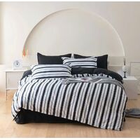 Ascar Striped Quilt Cover Set - King Size