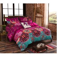 Mandala Super King Size Duvet Quilt Cover Set