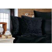 Diamond Pintuck Premium Ultra Soft Cushion Covers 2-Pack - Black
