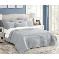 7 piece vintage stone wash comforter set queen silver