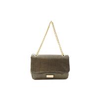 Logo Lined Leather Crossbody Bag One Size Women