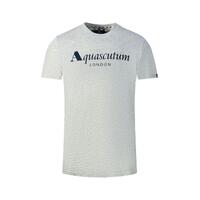 Aquascutum Men&#39;s Gray Cotton T-Shirt - XL