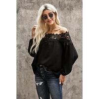 Azura Exchange Lace Off The Shoulder Top - M