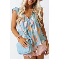 Azura Exchange Ruffled Cap Sleeve Shift Top - XL