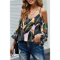 Azura Exchange Cold Shoulder Blouse - 2XL