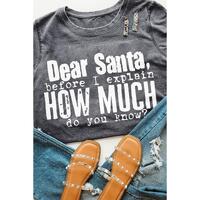 Azura Exchange Christmas Funny Saying Print T-Shirt - M