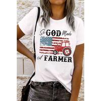 Azura Exchange Graphic Tee with a Farmer-inspired Design - M