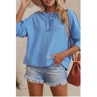Azura Exchange Button Trim Hoodie - M