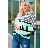 Azura Exchange Striped Drawstring Long Sleeve Hoodie - 2XL