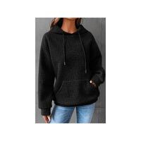 Azura Exchange Lattice Textured Kangaroo Pocket Hoodie - 2XL