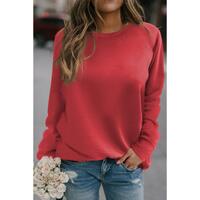 Azura Exchange Round Neck Raglan Sleeve Sweatshirt - S