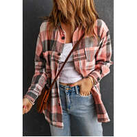 Azura Exchange Button Up Plaid Shirt - XL