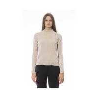 Baldinini Trend Women&#39;s Beige Fabric Sweater - M