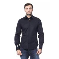 Billionaire Italian Couture Men&#39;s Blue Cotton Shirt - L