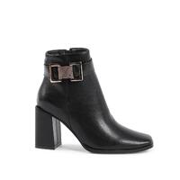 Synthetic Leather Ankle Boots with 9cm Heel - 36 EU