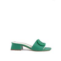 Leather Logo Mule Sandals - 37 EU