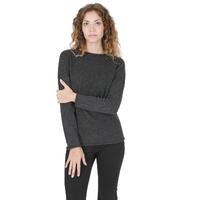 Crown of Edinburgh Cashmere Women&#39;s Premium Cashmere Boatneck Sweater in Dark gray - M