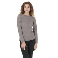 Crown of Edinburgh Cashmere Women&#39;s Cashmere Boatneck Sweater in Taupe - S