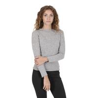 Crown of Edinburgh Cashmere Women&#39;s Premium Italian Cashmere Boatneck Sweater in Grigio Cenere - XS