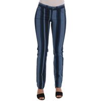 Blue Striped Cotton Stretch Denim Jeans - Dolce &amp; Gabbana 40 IT Women