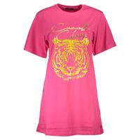 Cavalli Class Women&#39;s Pink Cotton Tops &amp; T-Shirt - XL