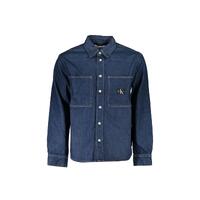 Calvin Klein Men&#39;s Blue Cotton Jacket - 2XL