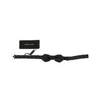 DOLCE &amp; GABBANA Exclusive Bow Tie - Black Polka Dots One Size Men