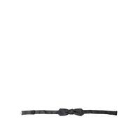 Dolce &amp; Gabbana Men&#39;s Dark Gray Silk Adjustable Neck  Papillon Bow Tie - One Size
