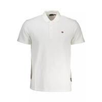 Napapijri Men&#39;s White Cotton Polo Shirt - M