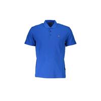 Napapijri Men&#39;s Blue Cotton Polo Shirt - S
