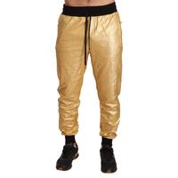Dolce &amp; Gabbana Men&#39;s Gold Pig Of The Year Cotton Trousers Pants - 48 IT