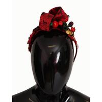 Dolce &amp; Gabbana Cherry Sicily Headband with Multicolor Embellishment One Size Women