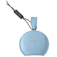 Dolce &amp; Gabbana Women&#39;s Light Blue Calfskin Leather Mirror Holder - One Size