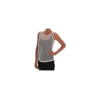 DOLCE &amp; GABBANA Transparent Net Tank Top 36 IT Women