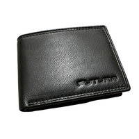 Futura Mens RFID Leather Fold Over Wallet w/ Gift Box - Black